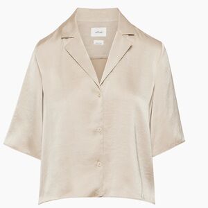 Aritzia satin shirt